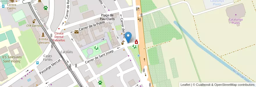 Mapa de ubicacion de Kids&Us en 西班牙, Catalunya, Barcelona, Baix Llobregat, Sant Vicenç Dels Horts.