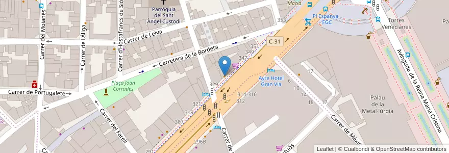 Mapa de ubicacion de Kikiriki en Spagna, Catalunya, Barcelona, Barcelonès, Barcelona.