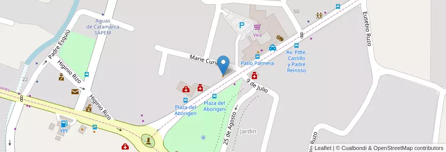 Mapa de ubicacion de Kikis Panchos en Arjantin, Catamarca, Departamento Valle Viejo, Municipio De Valle Viejo, Santa Rosa.