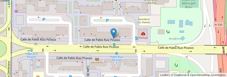 Mapa de ubicacion de Kiko en Spagna, Aragón, Saragozza, Zaragoza, Saragozza.