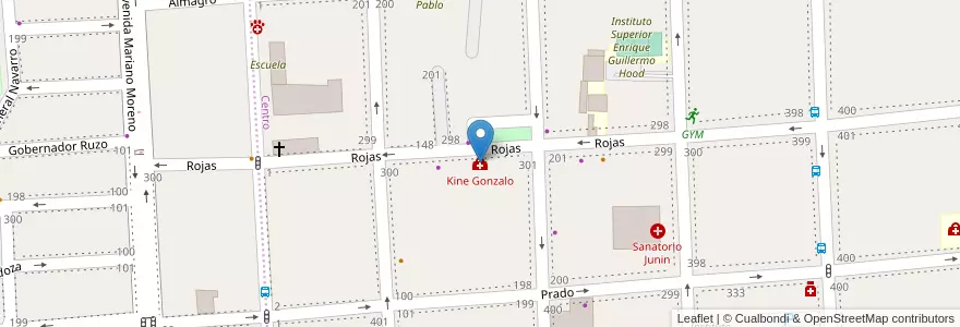 Mapa de ubicacion de Kine Gonzalo en アルゼンチン, カタマルカ州, Departamento Capital, Municipio De San Fernando Del Valle De Catamarca, San Fernando Del Valle De Catamarca.