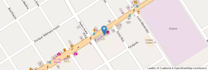 Mapa de ubicacion de Kinesiologia en Arjantin, Buenos Aires, Partido De Tigre, Don Torcuato.