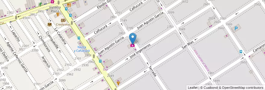Mapa de ubicacion de Kinesiologia, Villa Santa Rita en Argentina, Ciudad Autónoma De Buenos Aires, Buenos Aires, Comuna 11.