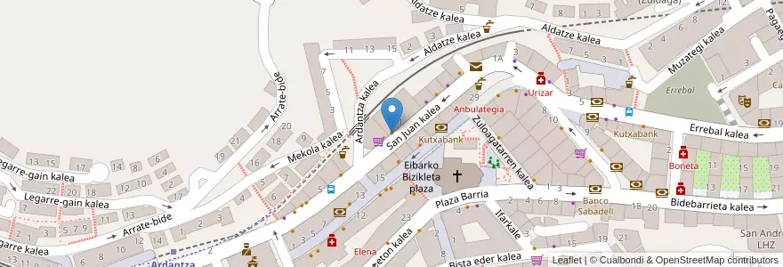 Mapa de ubicacion de King Doner Kebab en España, Euskadi, Gipuzkoa, Debabarrena, Eibar.