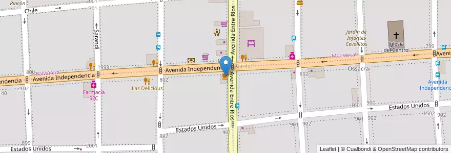 Mapa de ubicacion de King Sao, San Cristobal en アルゼンチン, Ciudad Autónoma De Buenos Aires, Comuna 3, ブエノスアイレス.