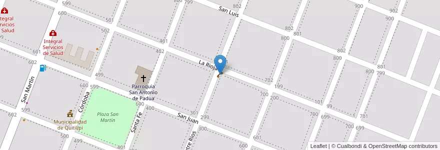 Mapa de ubicacion de Kiosco en アルゼンチン, チャコ州, Departamento Quitilipi, Municipio De Quitilipi, Quitilipi.