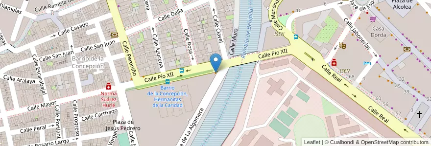 Mapa de ubicacion de Kiosco Bar Paco en Spanje, Murcia, Murcia, Campo De Cartagena Y Mar Menor, Cartagena.