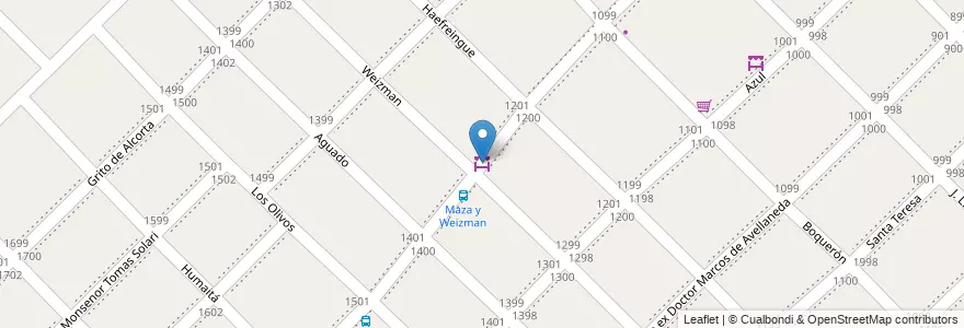 Mapa de ubicacion de Kiosco de diarios en Argentina, Buenos Aires, Partido De Morón, Morón.
