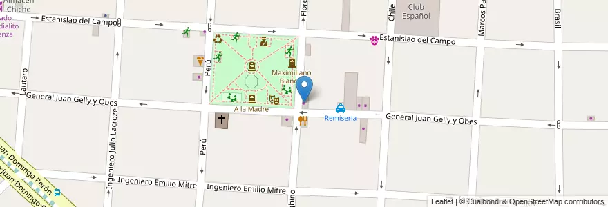 Mapa de ubicacion de Kiosco de Ruben en Argentinien, Provinz Buenos Aires, Partido De Morón.
