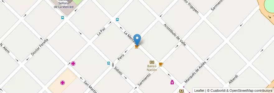 Mapa de ubicacion de kiosco Las Morochas en Argentine, Province De Buenos Aires, Partido De Ensenada.
