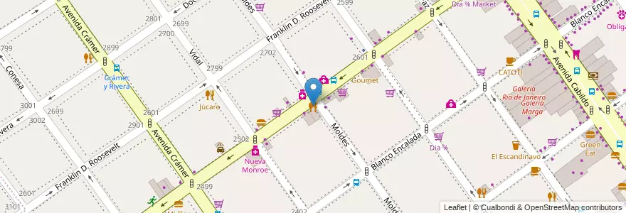Mapa de ubicacion de Kiro Kiro, Belgrano en الأرجنتين, Ciudad Autónoma De Buenos Aires, Buenos Aires, Comuna 13.
