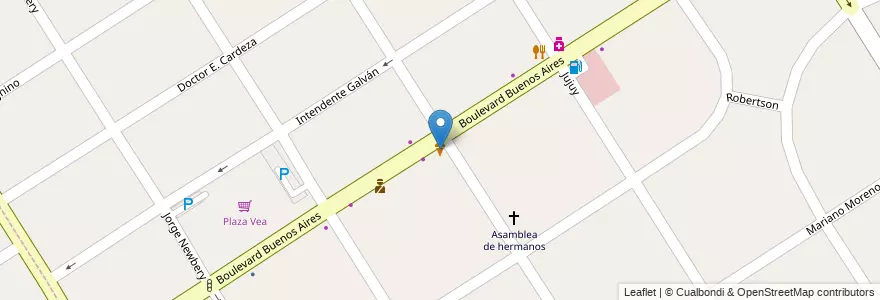 Mapa de ubicacion de Kirschen en アルゼンチン, ブエノスアイレス州, Partido De Esteban Echeverría, Luis Guillón.