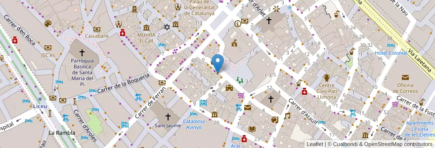 Mapa de ubicacion de Kiss Burger en スペイン, カタルーニャ州, Barcelona, バルサルネス, Barcelona.