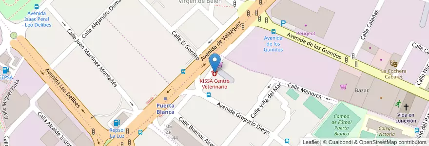 Mapa de ubicacion de KISSA Centro Veterinario en Espagne, Andalousie, Malaga, Málaga-Costa Del Sol, Málaga.