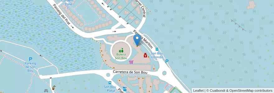 Mapa de ubicacion de Kit Cat Bar en إسبانيا, جزر البليار, España (Mar Territorial), Menorca, جزر البليار, Alaior.