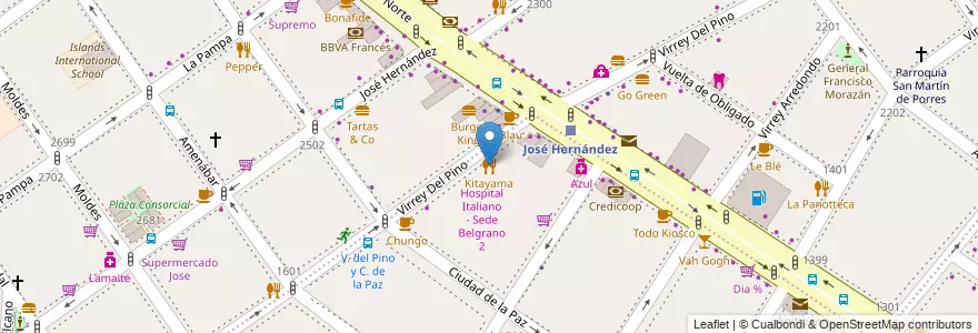 Mapa de ubicacion de Kitayama, Colegiales en Argentina, Ciudad Autónoma De Buenos Aires, Buenos Aires, Comuna 13.