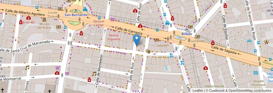 Mapa de ubicacion de Kitchen 154 en Sepanyol, Comunidad De Madrid, Comunidad De Madrid, Área Metropolitana De Madrid Y Corredor Del Henares, Madrid.