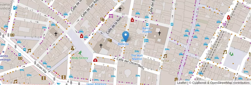 Mapa de ubicacion de Kitchen Club en İspanya, Comunidad De Madrid, Comunidad De Madrid, Área Metropolitana De Madrid Y Corredor Del Henares, Madrid.