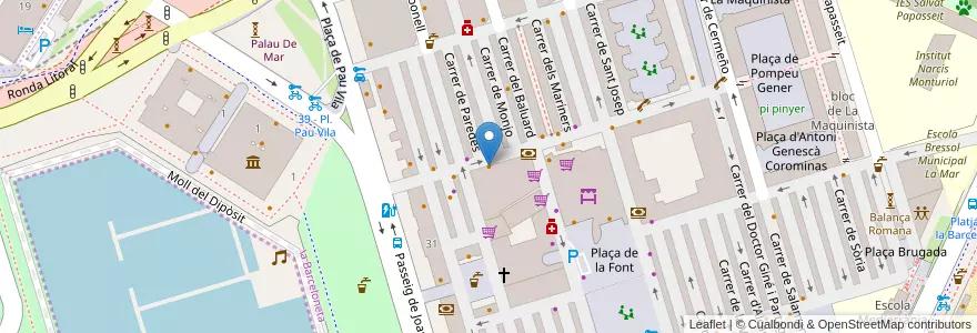 Mapa de ubicacion de Kitchen en Испания, Каталония, Барселона, Барселонес, Барселона.