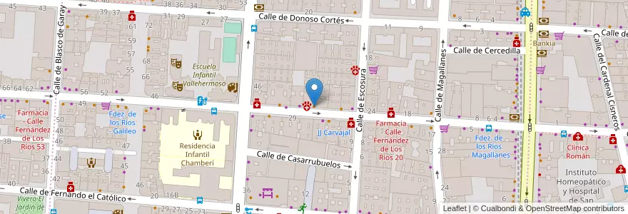 Mapa de ubicacion de Kiyota Sushi en スペイン, マドリード州, Comunidad De Madrid, Área Metropolitana De Madrid Y Corredor Del Henares, Madrid.