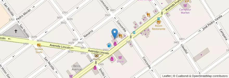 Mapa de ubicacion de Klaukol, Villa Devoto en アルゼンチン, Ciudad Autónoma De Buenos Aires, ブエノスアイレス, Comuna 11.