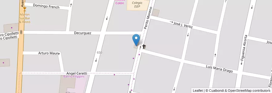 Mapa de ubicacion de Knauf Construcción Seco en Arjantin, Şili, Mendoza, Godoy Cruz, Departamento Godoy Cruz, Distrito Ciudad De Godoy Cruz.
