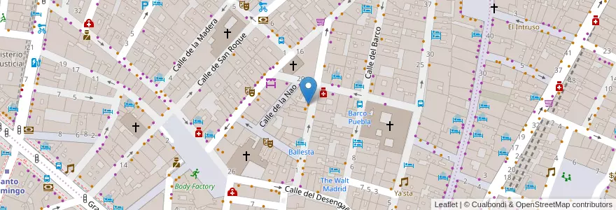 Mapa de ubicacion de Koffia Journalism Club en İspanya, Comunidad De Madrid, Comunidad De Madrid, Área Metropolitana De Madrid Y Corredor Del Henares, Madrid.