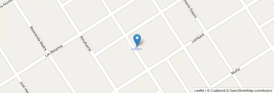 Mapa de ubicacion de kokken en アルゼンチン, ブエノスアイレス州, Partido De Escobar, Ingeniero Maschwitz.
