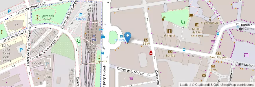 Mapa de ubicacion de Kokoro Sushi&More en Spagna, Catalunya, Barcelona, Osona, Vic.