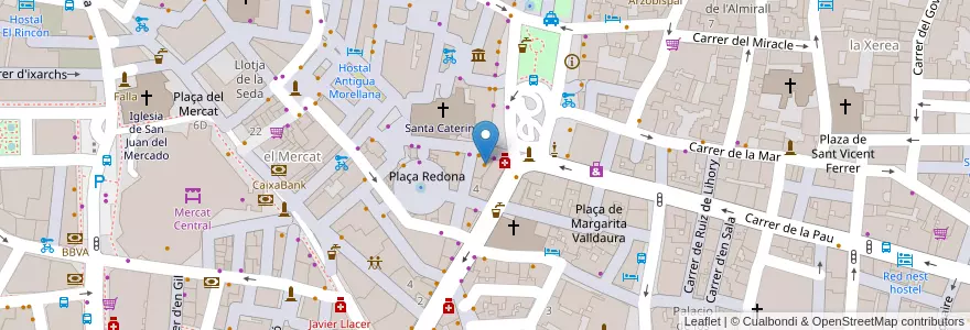 Mapa de ubicacion de Konen en Espanha, Comunidade Valenciana, València / Valencia, Comarca De València, València.