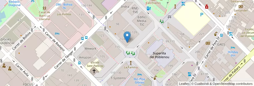 Mapa de ubicacion de Kongzi en Espanha, Catalunha, Barcelona, Barcelonès, Barcelona.