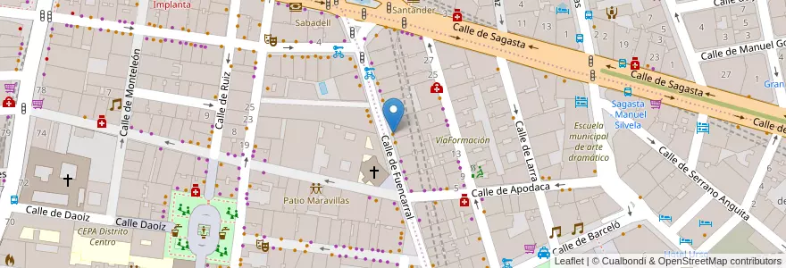 Mapa de ubicacion de Konnichiwa en Espanha, Comunidade De Madrid, Comunidade De Madrid, Área Metropolitana De Madrid Y Corredor Del Henares, Madrid.