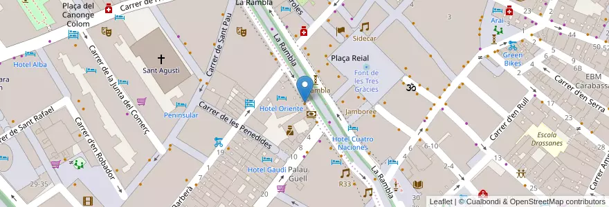 Mapa de ubicacion de Kubik Restaurant en Espagne, Catalogne, Barcelone, Barcelonais, Barcelone.