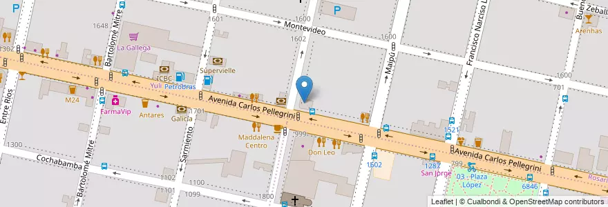 Mapa de ubicacion de Kuhstall en Argentinien, Santa Fe, Departamento Rosario, Municipio De Rosario, Rosario.