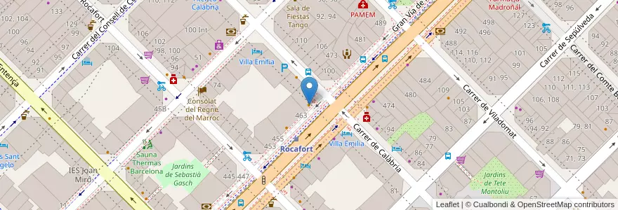 Mapa de ubicacion de Kuki's Bar en Sepanyol, Catalunya, Barcelona, Barcelonès, Barcelona.