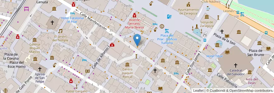 Mapa de ubicacion de Kuky's Place en Spagna, Aragón, Saragozza, Zaragoza, Saragozza.