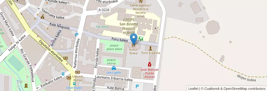 Mapa de ubicacion de Kultur Etxea en スペイン, バスク州, Araba/Álava, Arabako Errioxa/Rioja Alavesa, Oyón/Oion.