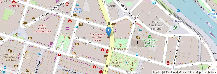 Mapa de ubicacion de kutxabank en اسپانیا, Catalunya, Barcelona, Barcelonès, Barcelona.
