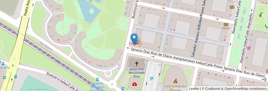 Mapa de ubicacion de Kutxabank en Spanien, Valencianische Gemeinschaft, Alicante, La Marina Alta, Dénia.