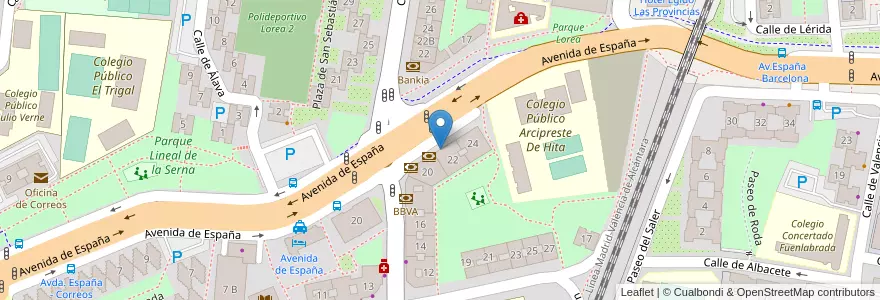 Mapa de ubicacion de Kutxabank en スペイン, ガリシア州, A Coruña, A Coruña, A Coruña.