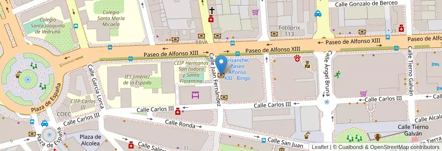 Mapa de ubicacion de Kutxabank en Spanien, Katalonien, Barcelona, Baix Llobregat, Cornellà De Llobregat.