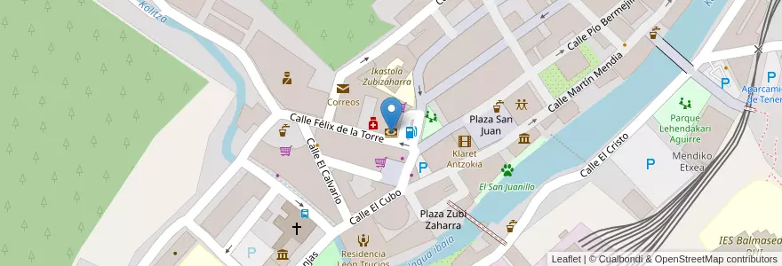 Mapa de ubicacion de Kutxabank en 스페인, Euskadi, Bizkaia, Enkarterri, Balmaseda.