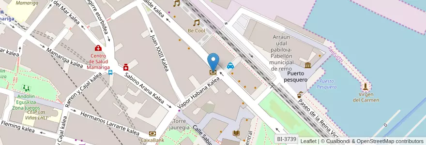 Mapa de ubicacion de Kutxabank en 西班牙, 巴斯克, 比斯开, Bilboaldea, Santurtzi.