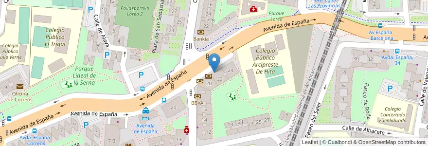 Mapa de ubicacion de Kutxabank en اسپانیا, Catalunya, Barcelona, Barcelonès, Barcelona.