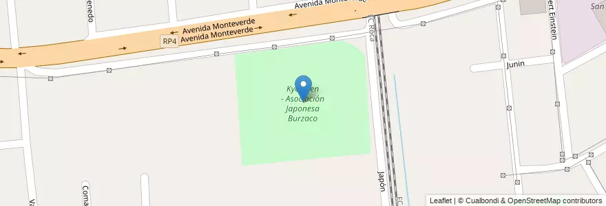 Mapa de ubicacion de Kyowaen - Asociación Japonesa Burzaco en Argentina, Buenos Aires, Partido De Almirante Brown, Burzaco.