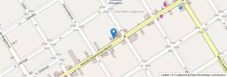 Mapa de ubicacion de L' Clock en 아르헨티나, 부에노스아이레스주, Partido De Lanús, Lanús Oeste.