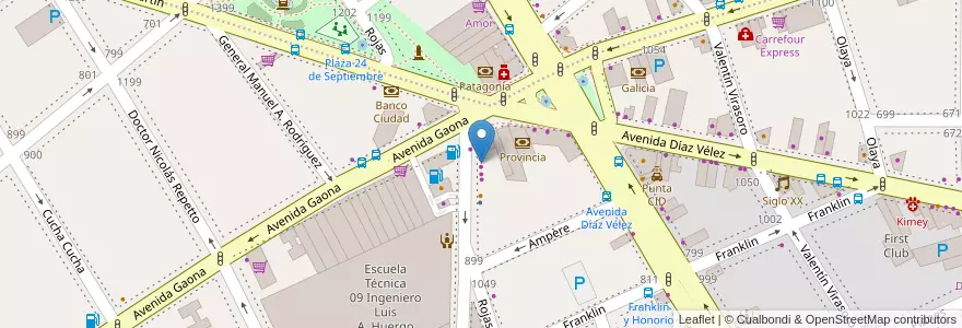 Mapa de ubicacion de La 10, Caballito en Argentine, Ciudad Autónoma De Buenos Aires, Buenos Aires, Comuna 6.