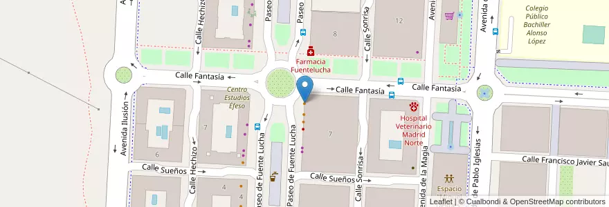 Mapa de ubicacion de La Abadía de Pablo en スペイン, マドリード州, Comunidad De Madrid, Área Metropolitana De Madrid Y Corredor Del Henares, Alcobendas.