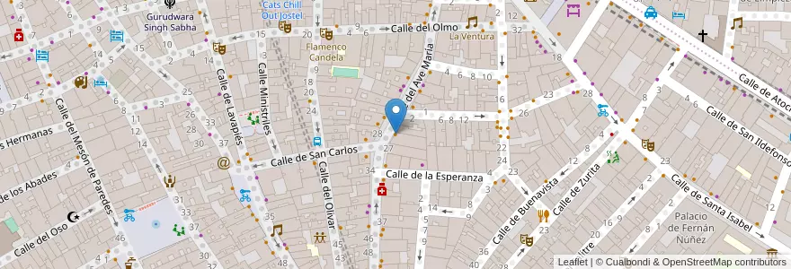 Mapa de ubicacion de La Aguja en Испания, Мадрид, Мадрид, Área Metropolitana De Madrid Y Corredor Del Henares, Мадрид.