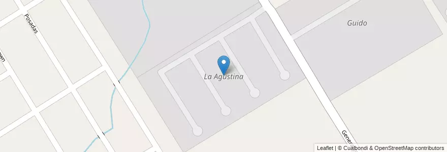 Mapa de ubicacion de La Agustina en Argentina, Provincia Di Buenos Aires, Partido Del Pilar, Pilar.